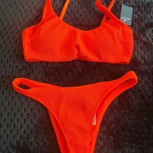 Hollister Bright Orange Swimwear